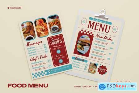 Fast Food Restaurant Food Menu