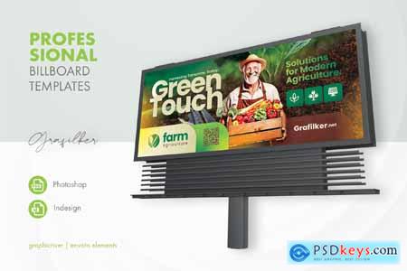 Organic Farming Billboard Templates
