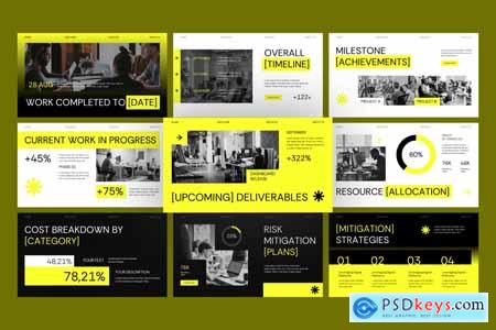 Corporate Project Status Google Slides