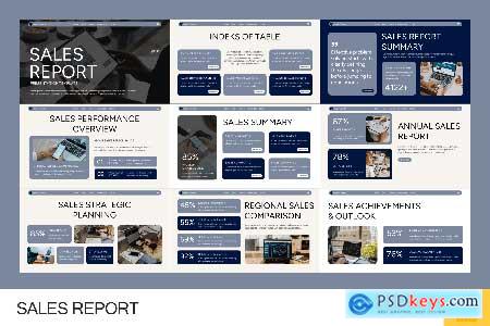 Sales Report Google Slides