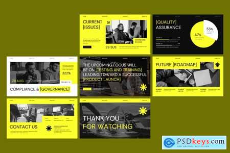 Corporate Project Status Google Slides