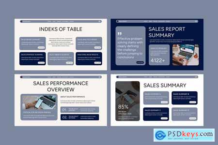 Sales Report Google Slides