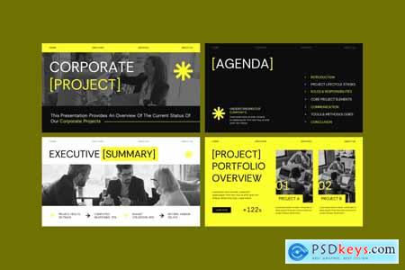 Corporate Project Status Google Slides