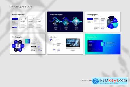 Artificial Intelligence PowerPoint with Gradient
