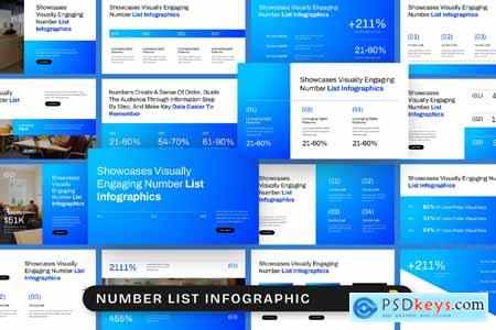 Number List Infographic Google Slides