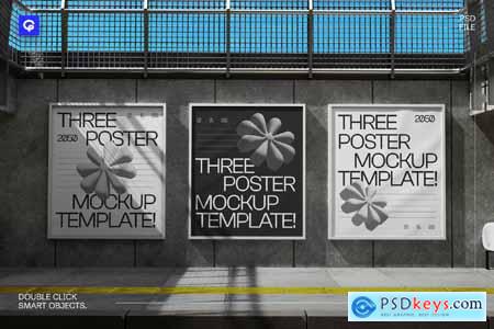 Overside Three Poster Mockup