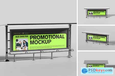 Bus Shelter Promotional Mockup
