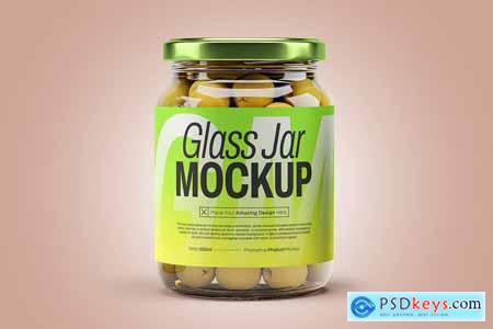 Glass Jar Mockup