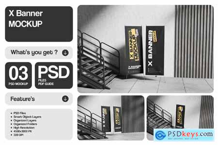 X Banner Mockup