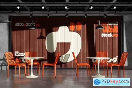 Restaurant Wall Mockup 003