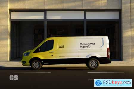 Van Mockup Side View