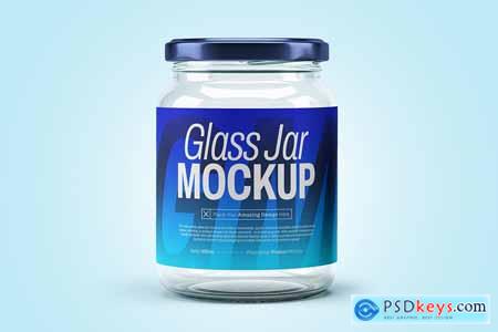 Glass Jar Mockup