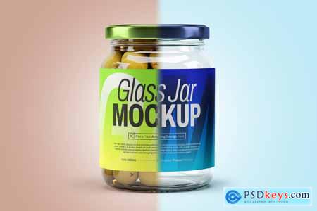 Glass Jar Mockup