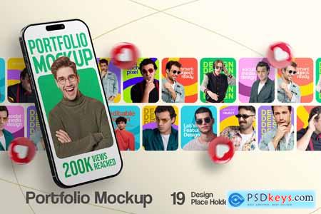 Portfolio Showcase Mockup Social Media Template