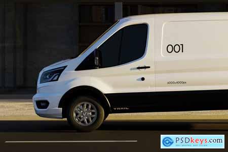 Van Mockup Side View