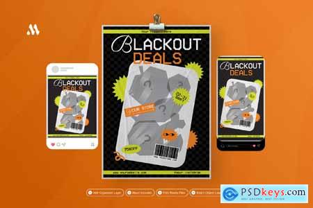 Wrap Blackout - Flyer Set