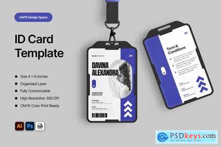 ID Card Template TE9D9EQ