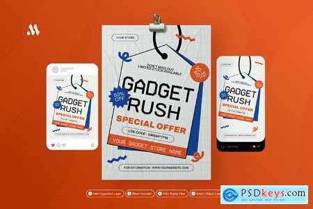 Gadget Rush - Flyer Set