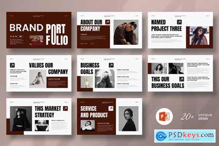 Brand Portfolio PowerPoint Presentation Template