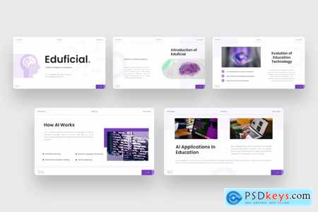 Eduficial - AI Education PowerPoint template