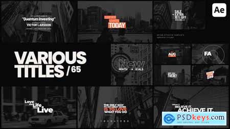 Various Titles 65 60483919