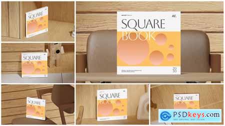 Square Book Mockup 60537642