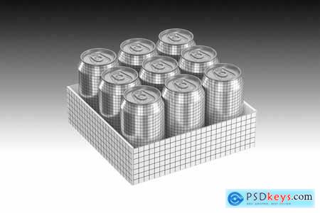 Drink Can Packaging Mockup