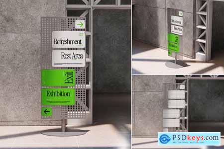 Directional Signage Mockup