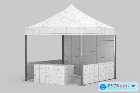 High-Resolution Advertising Tent Mockup