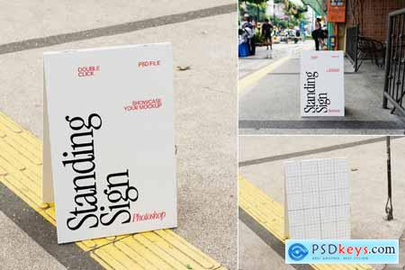 Stand Signboard Mockup