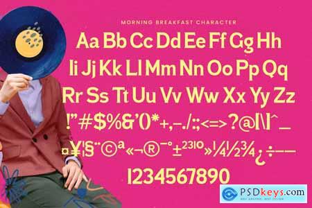 Morning Breakfast - Display Serif Font