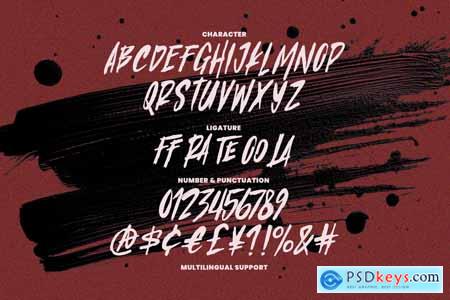 Crawn Migeos Brush Display Font
