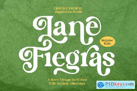 Lane Fiegras - Retro Serif Font