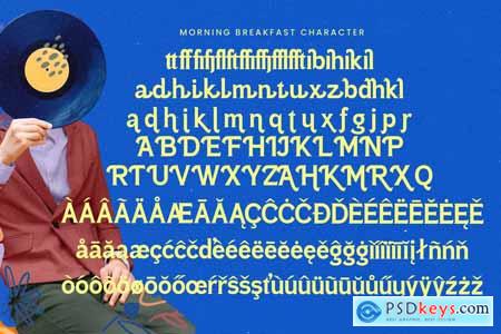 Morning Breakfast - Display Serif Font
