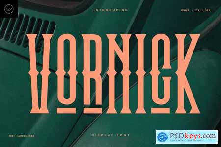 Vornick - Vintage Display Font