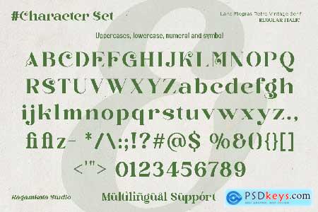 Lane Fiegras - Retro Serif Font