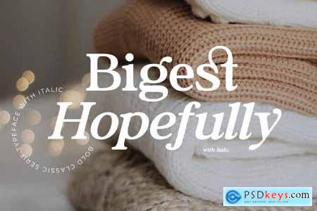 Bigest Hopefully Serif