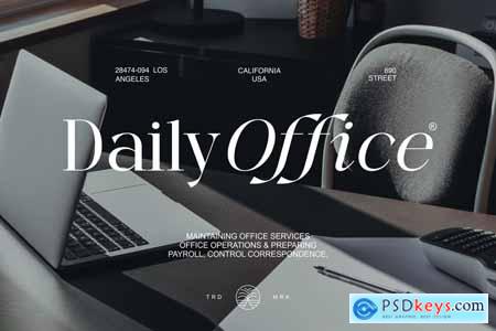 MoreLight  Elegant Display Serif Logo Font