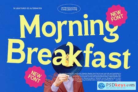 Morning Breakfast - Display Serif Font