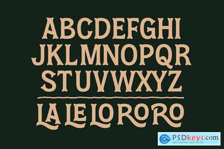 Locatro - Western Display Typeface Font