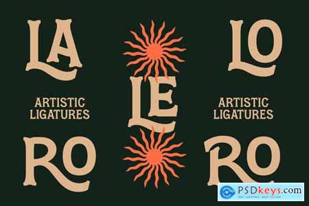 Locatro - Western Display Typeface Font