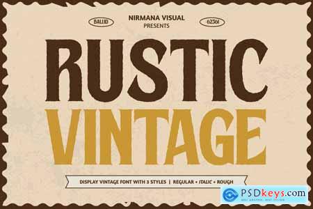 Rustic Vintage - Branding Logo Font