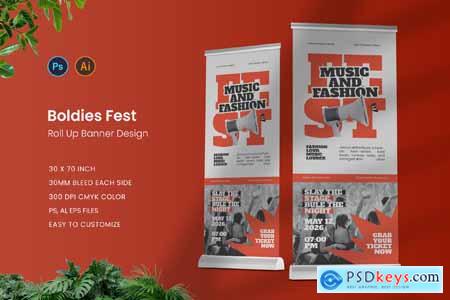 Boldies Fest Roll Up Banner
