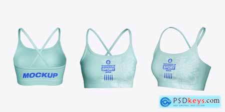 Seamless Womens Sport Bra Mockup