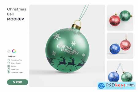 Christmas Ball Mockup