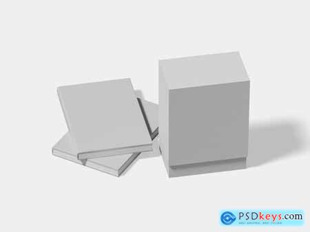 Book Storage Box Mockup