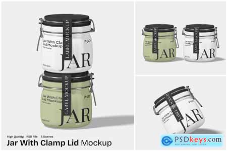 High Resolution Jar Mockup