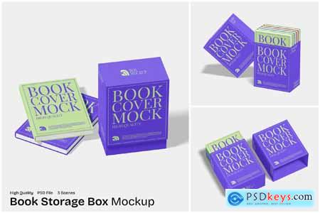 Book Storage Box Mockup