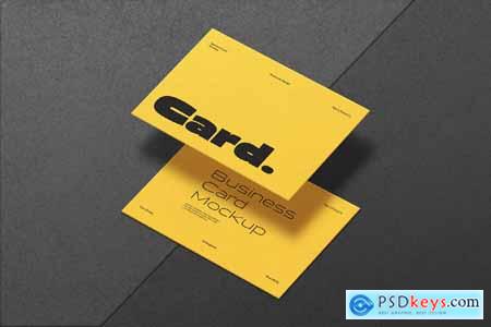 Realistic Business Card Mockup