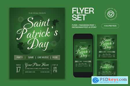 Saint Patrick's Day Flyer VQELDF3